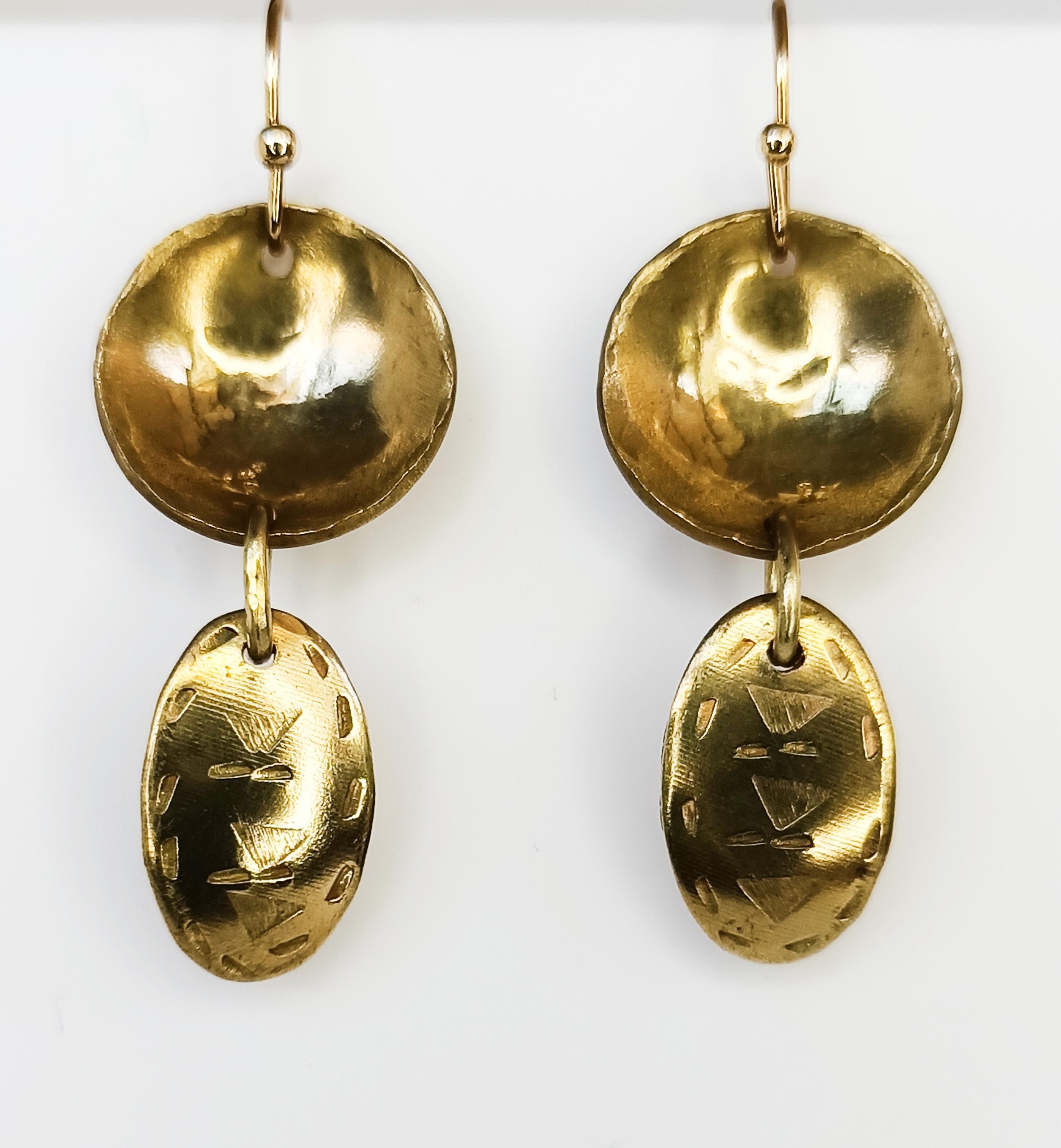 Boho earrings-  Gold tears